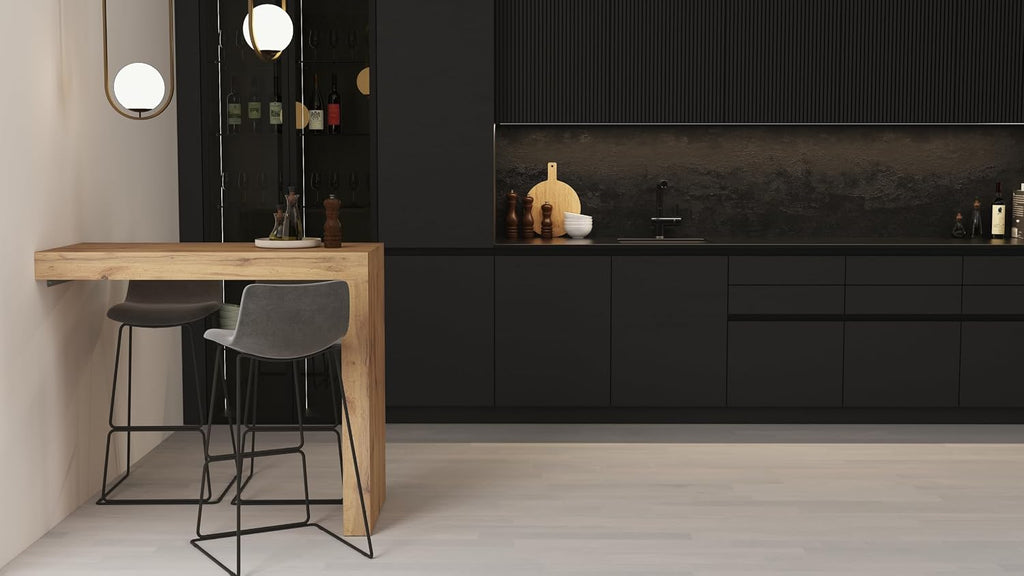 Mobili Fiver, Evolution Kitchen Peninsula 47.2 x 23.6 in, Rustic Oak, Made in Italy