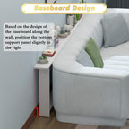 Brown Behind Couch Sofa Tables Narrow Long Skinny, Compact Small Side Table with Storage, Rectangular Entryway Table for Entrance/Apartment/Hallway(W 10cm/4in,L 120cm/47in)