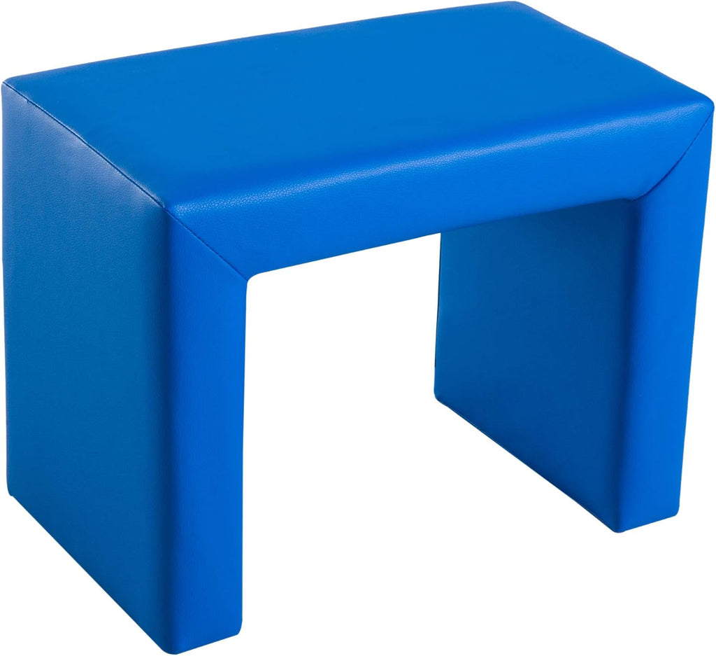 Qaba 2-in-1 Multifunctional Kids Sofa Convertible Table and Chair Set for Boys Girls, Blue