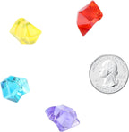 90PCS Multicolored Acrylic Fake Crushed Ice Rocks, Fake Diamonds Gems Plastic Ice Cubes for Crafts, Wedding Centerpieces, Vase Fillers, Home Decor, Table Scatter, Party Decorations