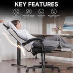 GTPLAYER Gaming Chair, Fabric Computer Office Chair with Pocket Spring Cushion, Ergonomic Office and Gaming, Video Gaming Chair with Linkage Armrests, High Back Desk Chair with Adjustable Recliner