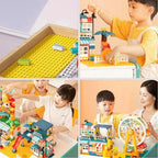 6 Pack Island Base Plates, Ocean Water Beach Baseplate for Grass Oasis, Building Bricks Compatible with All Major Brands(10" x 10")