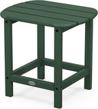 POLYWOOD Modern Adirondack Chair & SBT18GR South Beach 18" Outdoor Side Table, Green