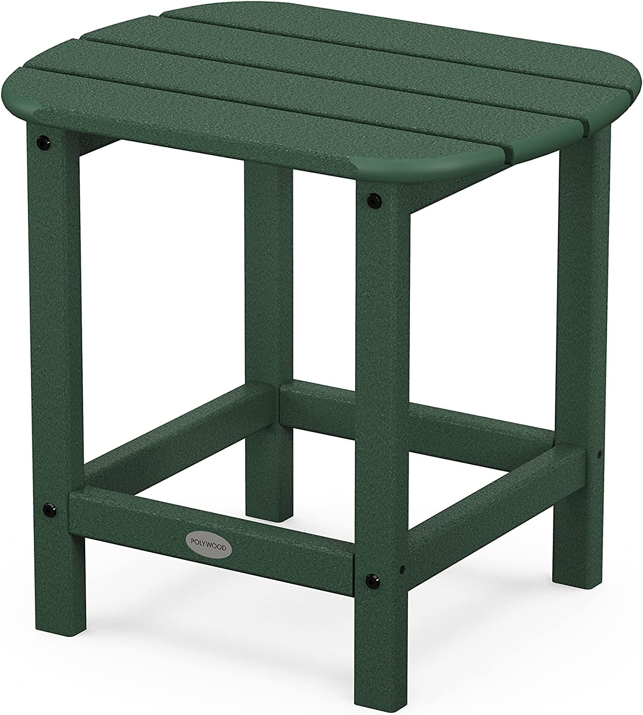 POLYWOOD Modern Adirondack Chair & SBT18GR South Beach 18" Outdoor Side Table, Green