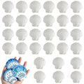 30PCS Natural White Scallop Shells, 2.5-3 Inch Seashells for Craft, Beach Decor, Candle Holder, Home Decorations, Air Plant Holder, Succulent Planter, Fish Tank Ornaments, Wedding Party Supplies