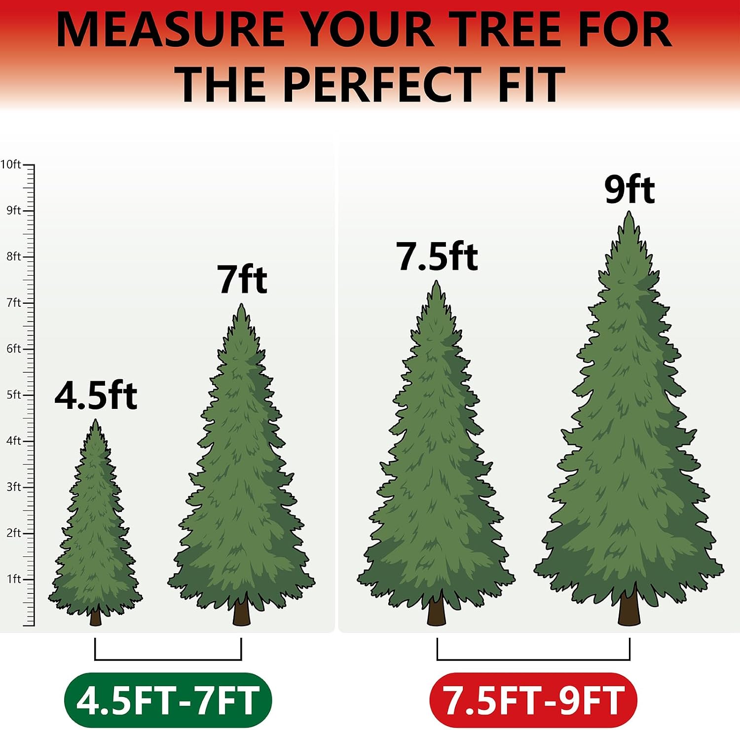 HOMEST Christmas Tree Storage Bag, Fits for 4.5-7 ft Xmas Artificials, Zippered Bag with Reinforced Carrying Handles and Wheels, Red (Bag Only)