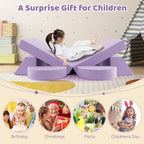INFANS Mondular Kids Play Couch, 8PCS Toddler Sectional Sofa Building Fort for Bedroom Playroom, Imaginative Convertible Floor Cushion, Foam Set for Boys Girls