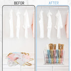 Gift Bag Storage Organizer:Acrylic reusable grocery bag organizer bag, Adjustable Shelf Divider Bag Organizer for Small Closet Upgraded to four partitions for more convenient storage