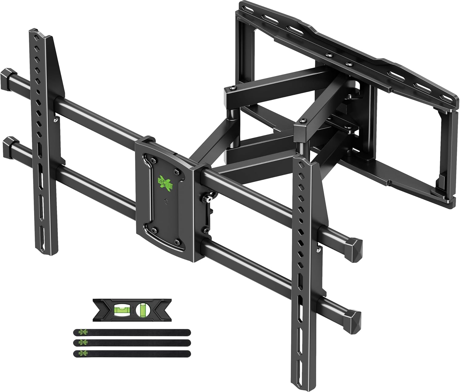USX MOUNT Full Motion TV Wall Mount for 42-97 Inch TVs up to 150lbs, Swivel and Tilt Wall Mount TV Barcket with Extension, Max VESA 600x400mm & 16" Wood Studs，Fit Most 75 85 86 90 95 inch TVs