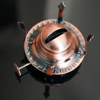 2Pcs Oil Lamp Burner #2 Size Bronzy Plated for Antique Lamps Oil Lamp Replacement Kerosene Lamps Parts with Reduction Collar and Cotton Lamp Wick Fits Holds a 3 Inch Base Chimney