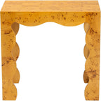 Bali & pari Huxley Modern and Contemporary Real Burl Wood End Table