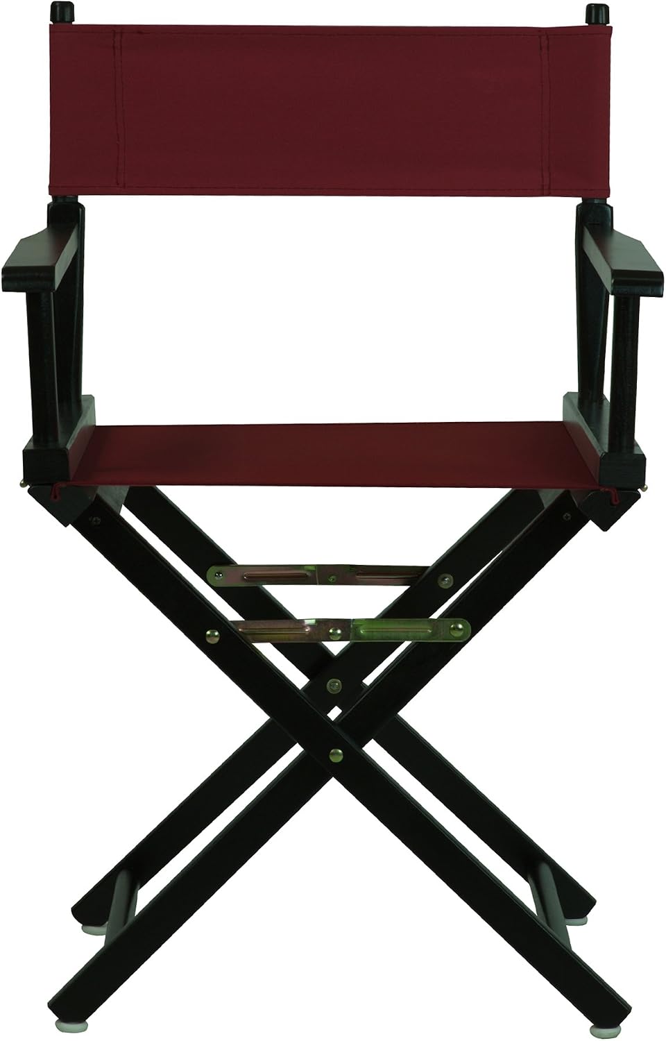 Casual Home 18" Director's Chair Black Frame with Burgundy Canvas