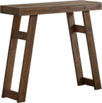 Alaterre Furniture Lawas Solid Wood Console Table - 36 Inch Modern Farmhouse Small Entryway Table - Easy Assembly Living Room Furniture for Behind The Couch, Entryway, or Hallway (Brown)
