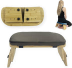 Meditation Bench Wooden Meditation Stool Kneeling Prayer Bench Ergonomic Yoga Seat Adjustable Portable Stable Structure Suitable for Gift Giving Home