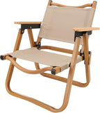 Tnfeeon Kids Folding Camping Chair, Aluminum Alloy Canvas Toddler Outdoor Camp Chair, Wood Grain Finish, Portable Foldable Seat for Under 6, Beach Picnic Backyard Travel