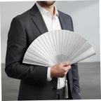 7 Inch Folding Hand Fan, Stainless Steel Chinese Kung Fu Tai Chi Fan, Antique Retractable & Portable Design Folding Fans for Men and Women Performance, Dance, Decorations, Festival