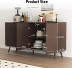 59" Sideboard Buffet Cabinet, Mid-Century Modern Console Table