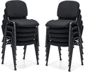 S AFSTAR Set of 10 Conference Chairs, Stackable Chair with Padded Cushion, Ergonomic Office Guest Reception Chair, Guest Chairs for Reception Waiting Room Meeting Room Office Lobby Church (10 Pack)