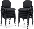 S AFSTAR Set of 10 Conference Chairs, Stackable Chair with Padded Cushion, Ergonomic Office Guest Reception Chair, Guest Chairs for Reception Waiting Room Meeting Room Office Lobby Church (10 Pack)