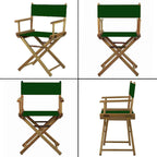 2 Set Replacement Cover Canvas for Directors Chair, 20cm X 52cm + 52cm X 42cm, Green