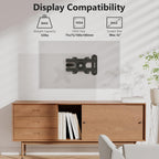 WALI TV Wall Mount Articulating LCD Monitor Full Motion 15 inch Extension Arm Tilt Swivel for Most 13 to 32 inch LED TV Flat Panel Screen with Mounting Holes up to 100x100mm (1330LM), Black