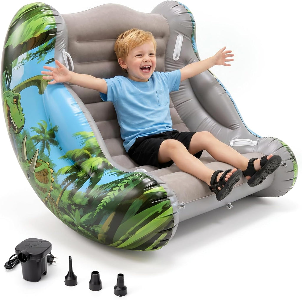 Sensory Chair for Kids, Inflatable Rocking Chair for Autism & ADHD, Cloud Rocker for Deep Pressure Therapy, Sensory Room Equipment for Toddlers Boys & Girls