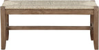 Alaterre Furniture Newport 40 Inch Solid Wood Entryway Bench - Modern Farmhouse Indoor Decorative Bench with Natural Seagrass Rush Seat - Furniture for Entryway, Dining Room, or Kitchen (Natural)