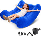 Sensory Rocker Chair for Kids, 42” x 42” x 46” Air Cloud Rocker, Inflatable Sensory Chair for Child with Autistic & ADHD, Indoor/Outdoor Toddler Rocking Chair-Includes Electric Air Pump