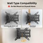 IWORKBOARD 32+ 40 inch Full Motion TV Wall Mount for 13-43" TVs & Monitor, 360° Rotating Small TV Mount Bracket, Articulating Swivel Tilting Extension, Max VESA 200x200mm, Single Studs, 55 lbs