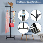 Metal Coat Rack Freestanding heavy duty,modern coat rack Sturdy Coat Tree Stand,3 straight arm, it can be used to hang wallets, clothes and hats for entrance halls, living rooms, bedrooms and offices.