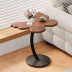 Gdrasuya10 Butterfly Shaped Small Sofa Side End Table, Beautiful Couch Table Cute Tray Table Bedside Table Simple Style Wooden Tabletop Home Decor for Reading Book Coffee Vase 17x13inch