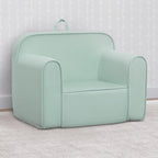 Delta Children Cozee Chair -Foam Kids Chair for Ages 18 Months and Up, Sage
