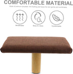 Yoga Knee Bench with Cushion for Posture Correction and Core Strengthening, Ergonomic Wooden Kneeling Stool with Cotton Cloth Cover, Versatile Use for Yoga and Activities, Stylish