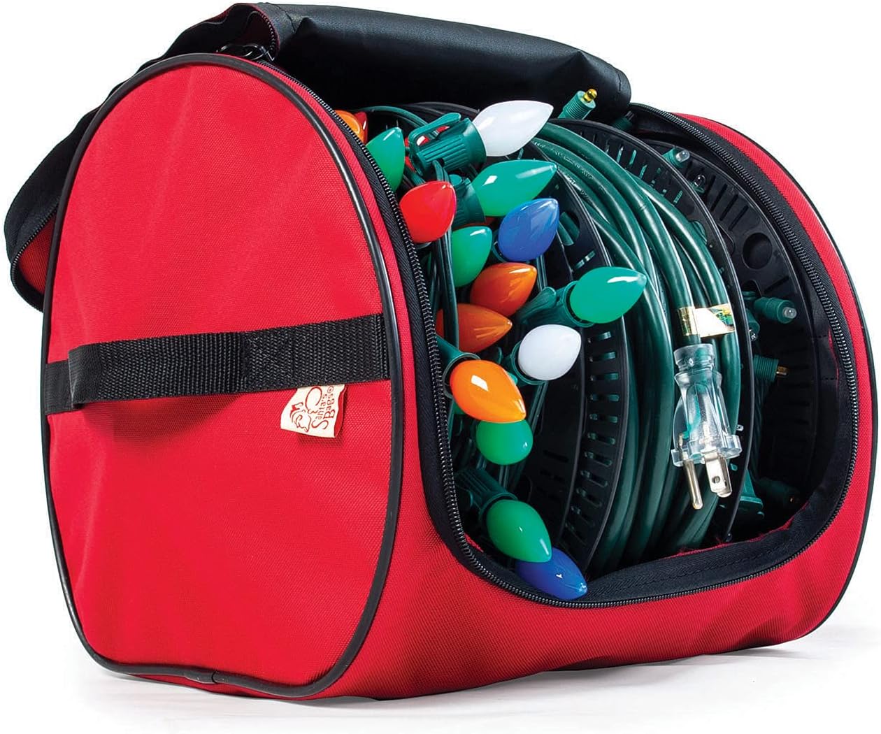 [Wire and Christmas Lighting Storage Bag] - Install N Store Light Storage Reels and Wire Spool - Includes 3 Spools, a Hanging Hook, and a Zipper Bag | Santa's Bags