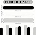 Charniol 12 Pieces Wrapping Paper Roll Holder Holiday Flip Wraps Silicone Covered Metal Strips Flip 1 x 9 Inch Stabilizer Slap Band for Poster Gift Paper Vinyl Storage Organize (Black,White,Gray)