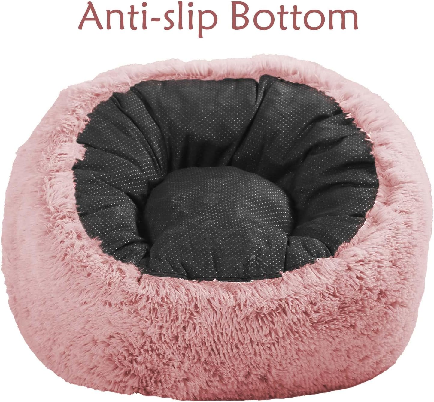 Plush Faux Fur Bean Bag Chairs, Memory Foam Filled Sofa Chair Shape Bean Bag for Adults/Teens/Kids, Ultra-Soft Lazy Sofa for Living Room Bedroom College Dorm, Pink