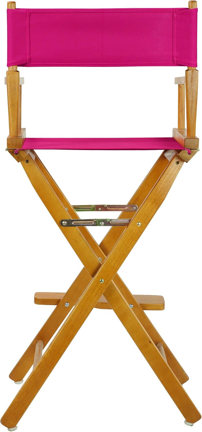 Casual Home 230-05/021-30 Director Chair 30" - Bar Height Honey OakFrame/Magenta Canvas