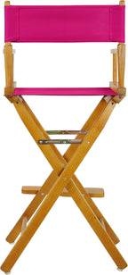 Casual Home 230-05/021-30 Director Chair 30" - Bar Height Honey OakFrame/Magenta Canvas