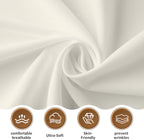 Luxury Pleated Bed Skirt King - 16" Drop Tailored Drop Box Pleated Styling Dust Ruffle - Hotel Quality 1800 Ultra-Soft Brushed Microfiber Bedskirt with Split Corners - Ivory
