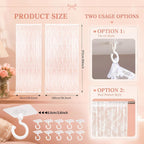 8 Panels Lace Bed Canopy Curtains with 10 Ceiling Hooks 40 x 84 and 30 x 84 Inch Curtains for Queen Size Bed Dorm Bedroom No Drill Romantic White Lace Canopy Tie Top DIY Setup
