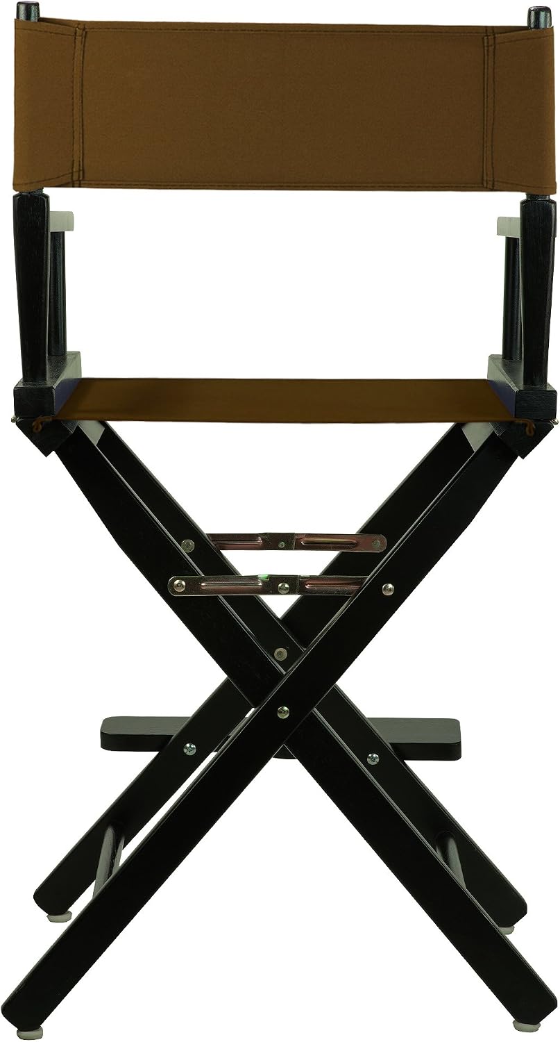 Casual Home 220-02/021-45 Director Chair 24" - Counter Height BlackFrame/Brown Canvas