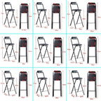 Mid-Century Modern Counter Stools, Counter Stool, Light Weight Folding Chair, for Wedding, Banquets, Celebrations, Dinning, Office Kitchen Patio and Garden(Black,50cm)