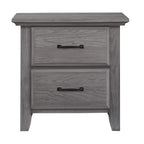 Soho Baby Chandler Premium 2-Drawer Nightstand, Graphite Gray