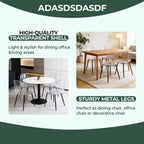 Dining Chairs Set of 4, Modern Acrylic Kitchen Chairs with Transparent Seat, Clear Kitchen Side Chairs with Metal Legs for Living Room, Counter, Dining Room, Kitchen, Reception