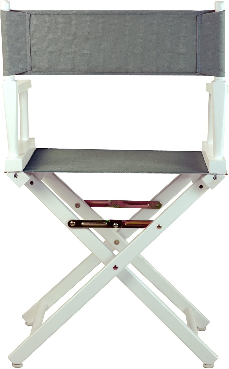 Casual Home 18" Director's Chair White Frame with Grey Canvas