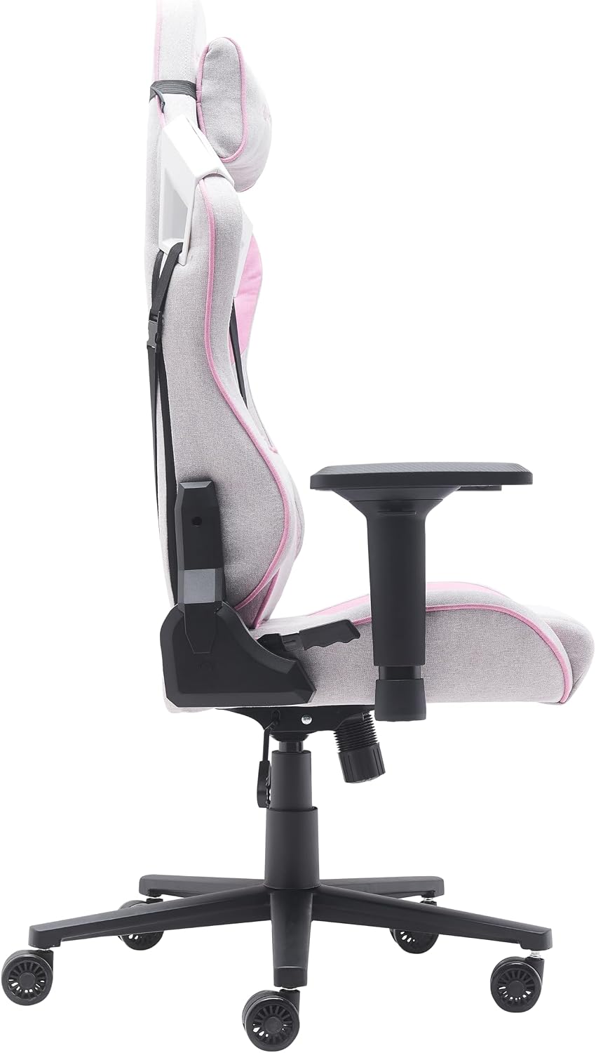 NEWSKILL Takamikura V2 Ergonomic Gaming Chair with 4D Armrests, 180° Backrest, Breathable Fabric and Steel Base, Pink