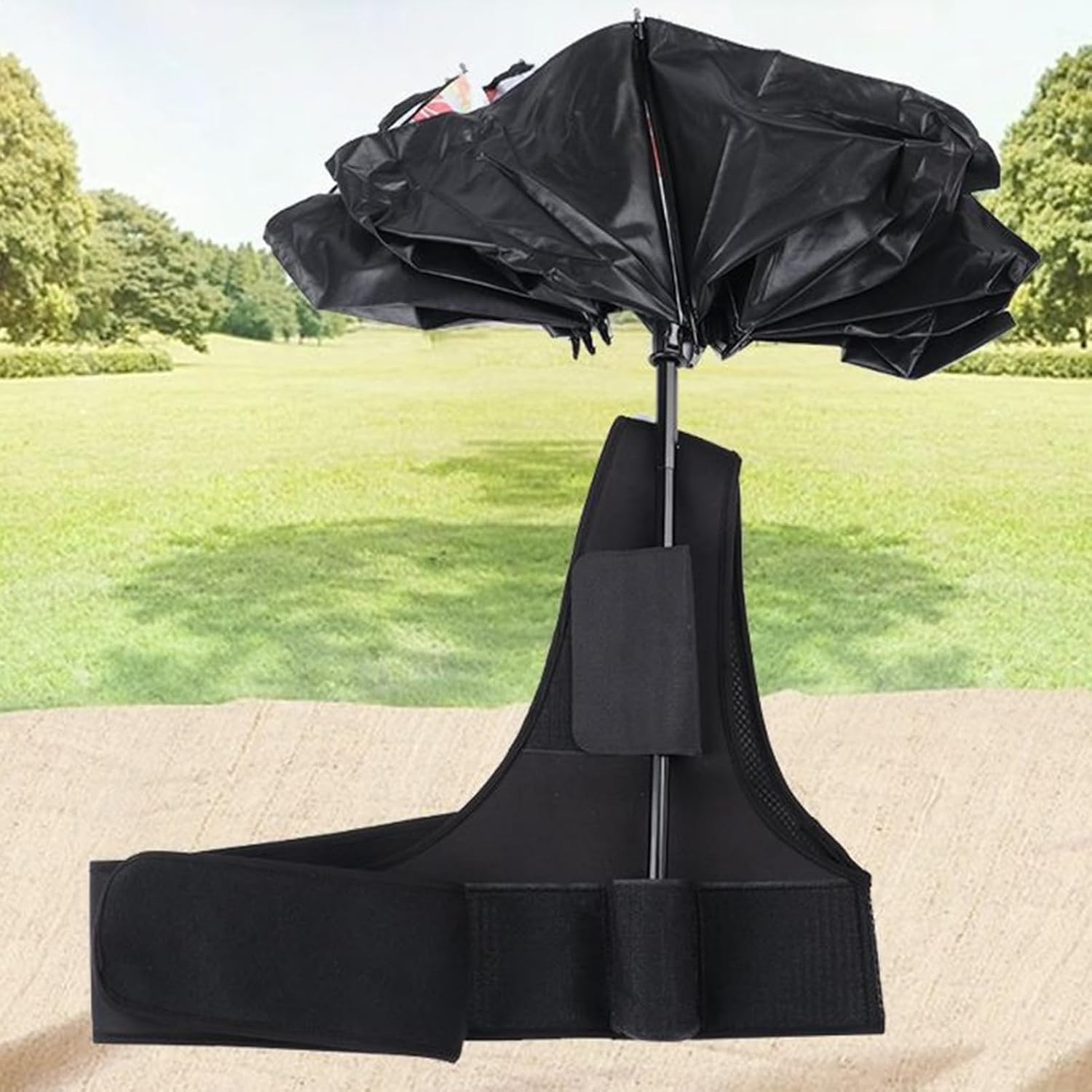 Umbrella Holder, Wearable Support Strap, Adjustable Wearable Umbrella Holder, Hands-Free Strap For Beach, Gardening & Festivals, Fits Most Standard Umbrellas