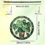 Acrylic Suncatcher Window Hanging, Leaf Sun Catcher Rainbow Indoor Window Decoration for Living Room Bedroom, Summer Home Balcony Ornaments Deco, 7.87 x 7.87 inches (64 Leaf)