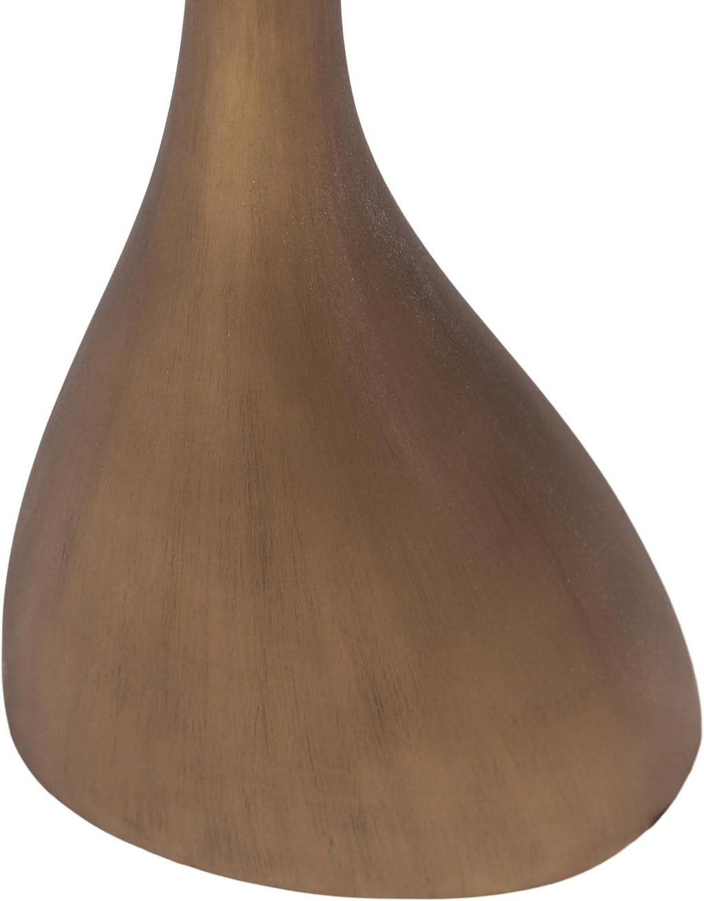 Kate and Laurel Auclair Modern Metal Round Side Table, 14 x 14 x 22, Antique Brass, Sculptural Circle End Table for Use as Unique Bedroom Nightstand or Pedestal Martini Table