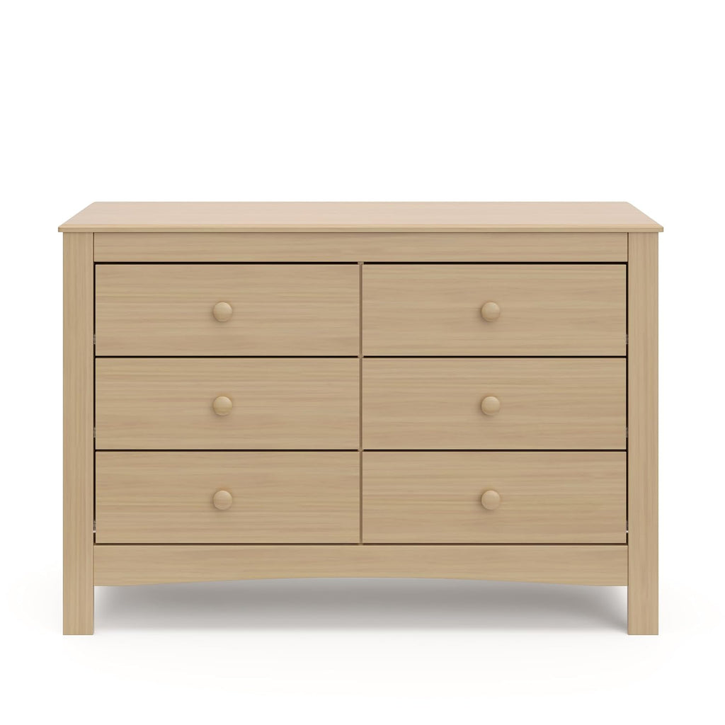 Graco Noah 6-Drawer Dresser, Driftwood | GREENGUARD Gold Certified, Wood Dresser for Bedroom, Kids & Nursery Storage Chest, Safety Interlocking Drawers, Kids Bedroom